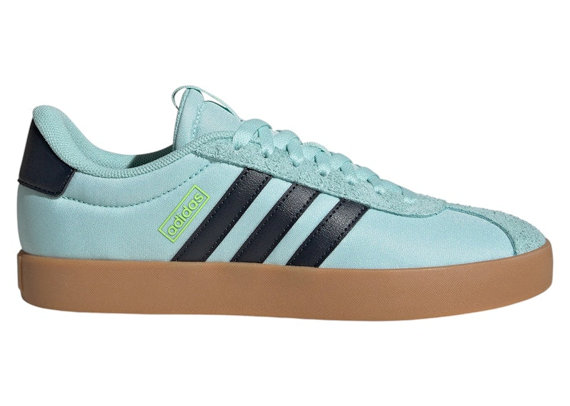 adidas VL Court 3.0 Semi Flash Aqua Aurora Ink Lucid Lemon (Women's)