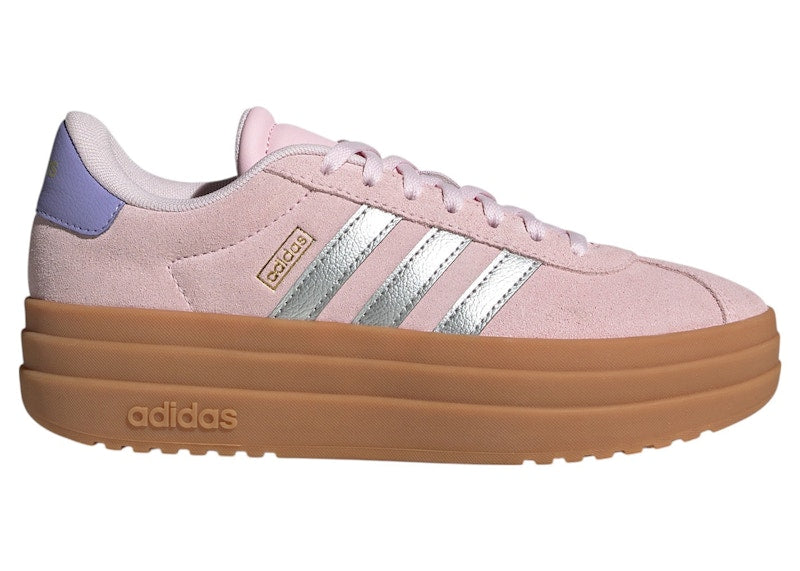 adidas VL Court Bold Clear Pink Silver Metallic Gold Metallic (GS)