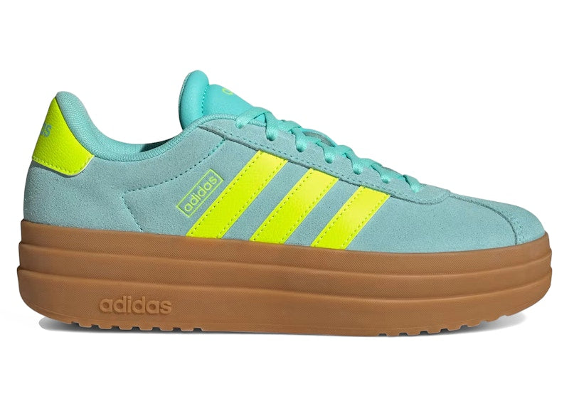 adidas VL Court Bold Flash Aqua Lucid Lemon (Women's)
