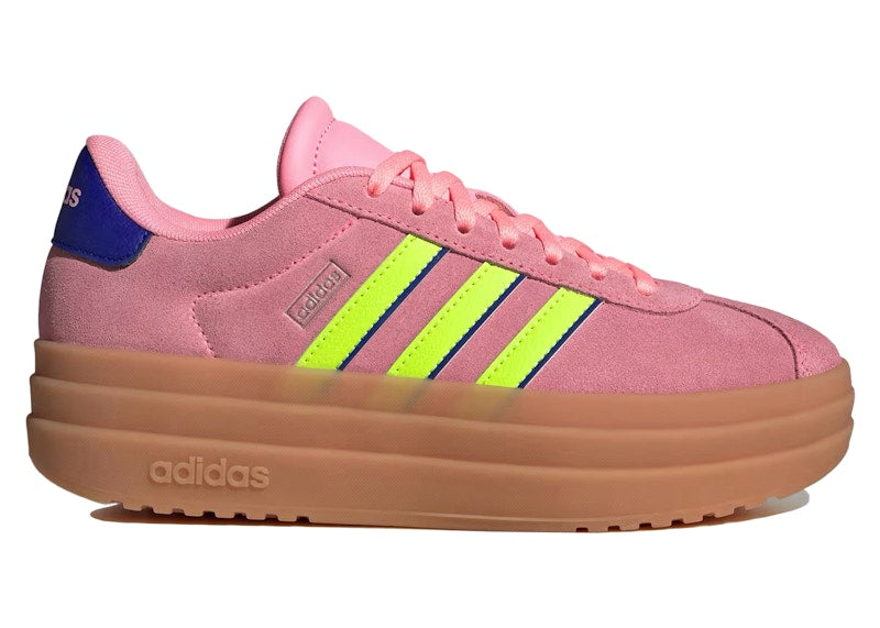 adidas VL Court Bold Pink Spark Lucid Lemon Blue (GS)