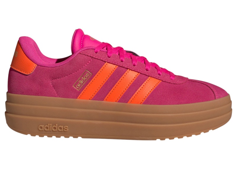 adidas VL Court Bold Shock Pink Cloud White Gold Metallic (Women's)