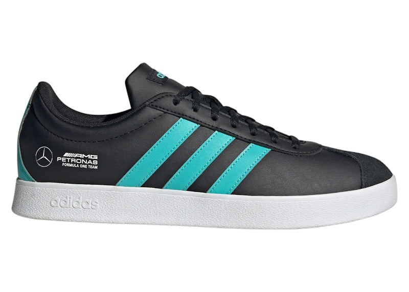 adidas VL Court Mercedes-AMG Petronas Formula One Team Core Black Semi Mint Rush Cloud White