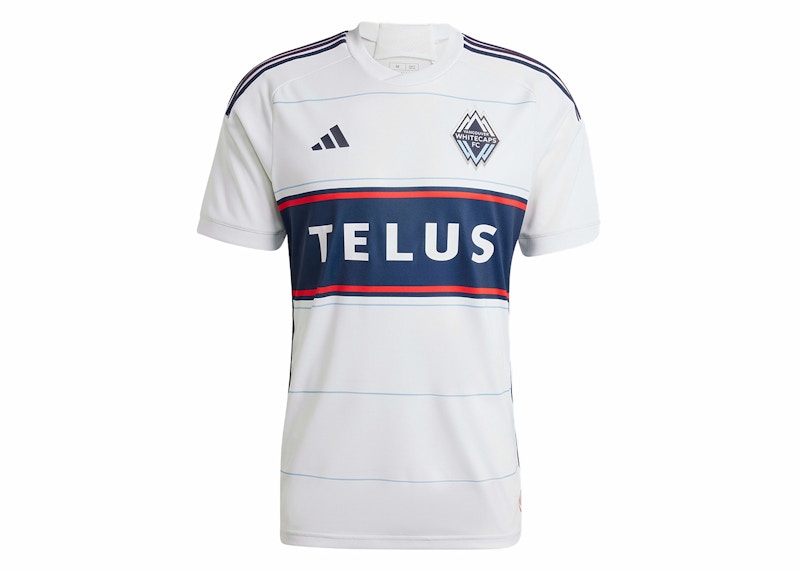 adidas Vancouver Whitecaps FC 23/24 Home Authentic Jersey White/Night Indigo/Red