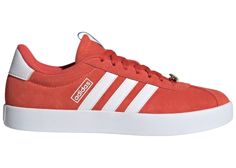 adidas Vl Court 3.0 Bright Red Cloud White Blue Burst (Women's)