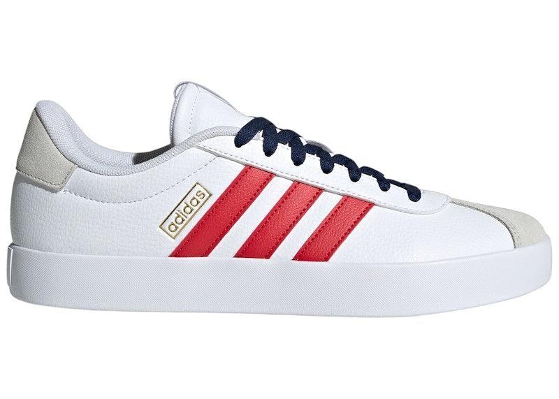 adidas Vl Court 3.0 Cloud White Better Scarlet Team Navy Blue