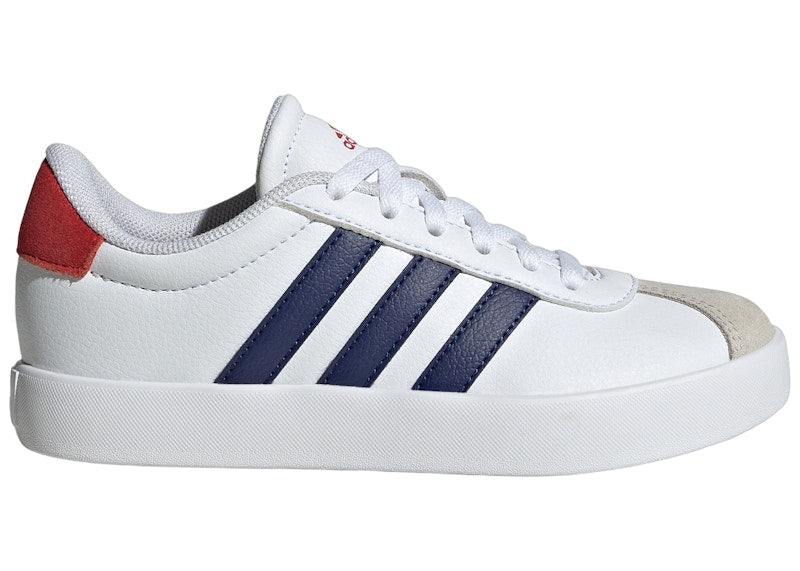 adidas Vl Court 3.0 Cloud White Dark Blue Better Scarlet (GS)