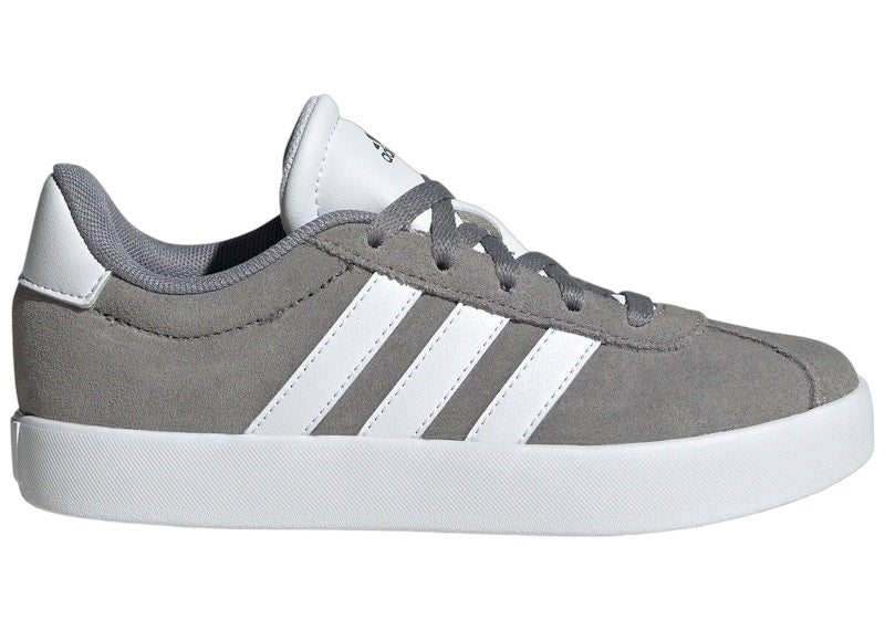 adidas Vl Court 3.0 Grey Cloud White Grey Two (GS)