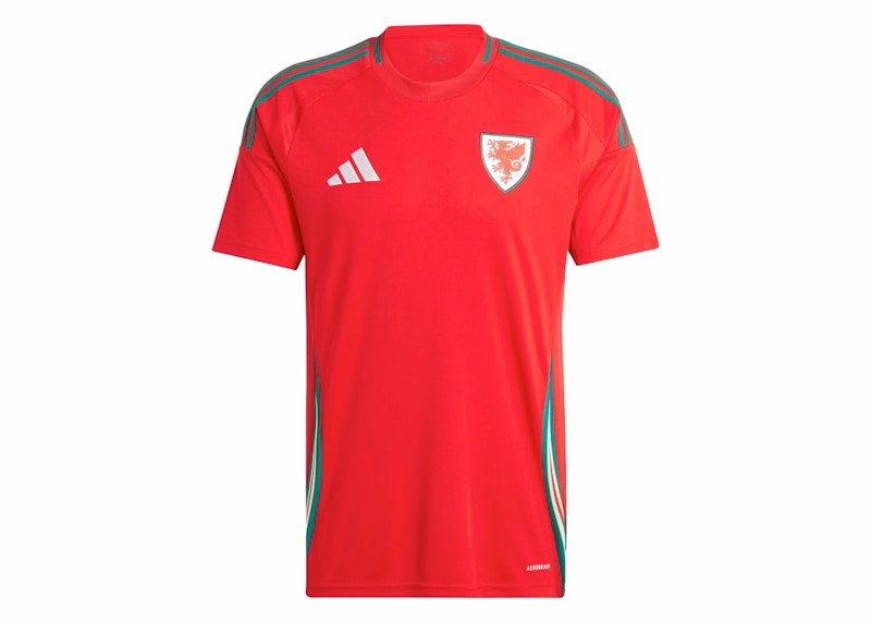 adidas Wales 24 Home Jersey Better Scarlet