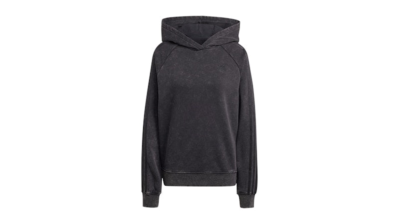 adidas Washed-Out Boyfriend-Fit Hoodie Black