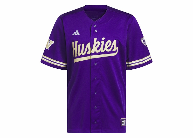 adidas Washington Reverse Retro Replica Baseball Jersey Team College Purple