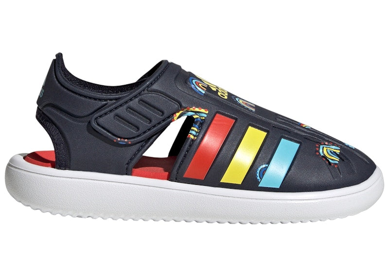 adidas Water Closed-Toe Sandals Legend Ink Bold Orange Impact Yellow (PS)