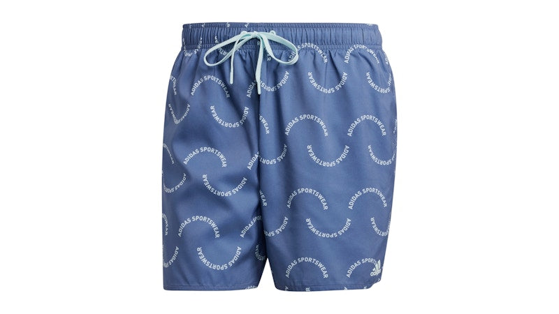 adidas Wave Logo Clx Swim Shorts Preloved Ink Halo Mint