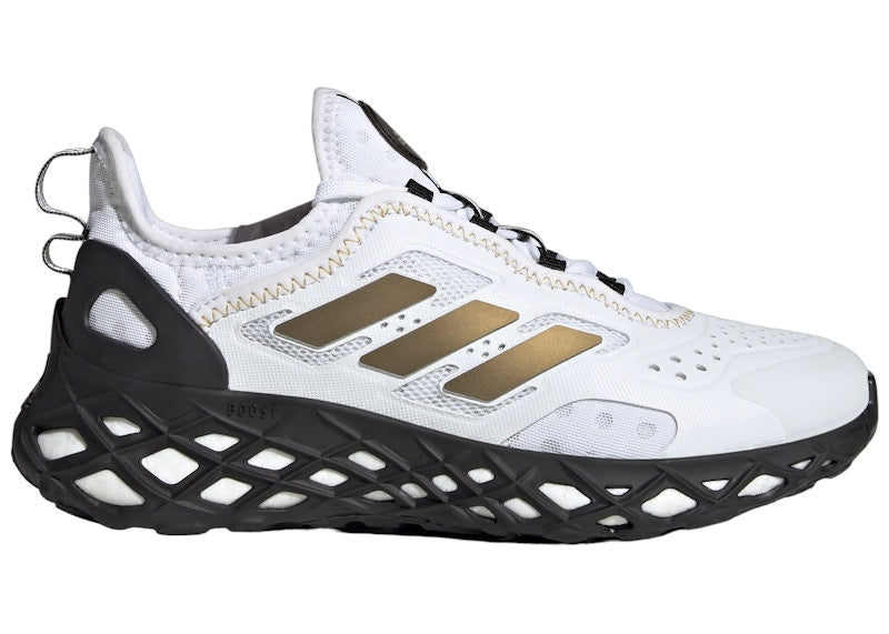 adidas Web Boost Cloud White Gold Metallic Core Black (GS)