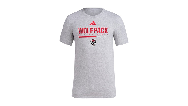 adidas Wolfpack Short Sleeve Pregame Tee Medium Grey Heather Multi