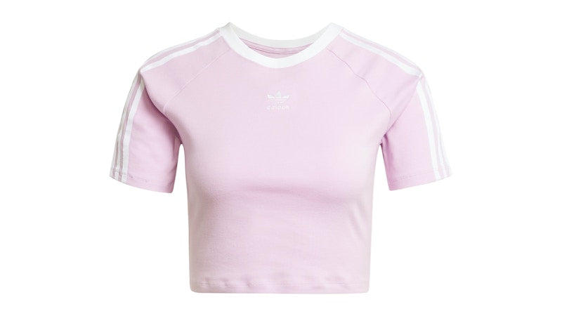 adidas Women's 3-Stripes Baby T-Shirt Light Orchid