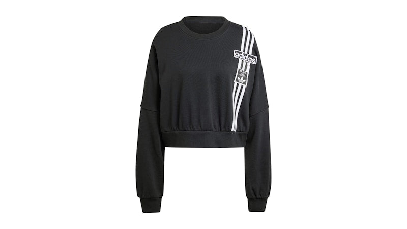 adidas Women's Adibreak Cropped Sweatshirt Black