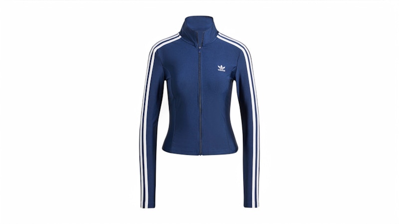 adidas Women's Adicolor 3-Stripes Slim Track Top Night Indigo