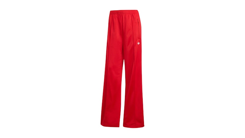 adidas Women's Adicolor Classic Firebird Loose Track Tracksuit Bottoms Better Scarlet/White