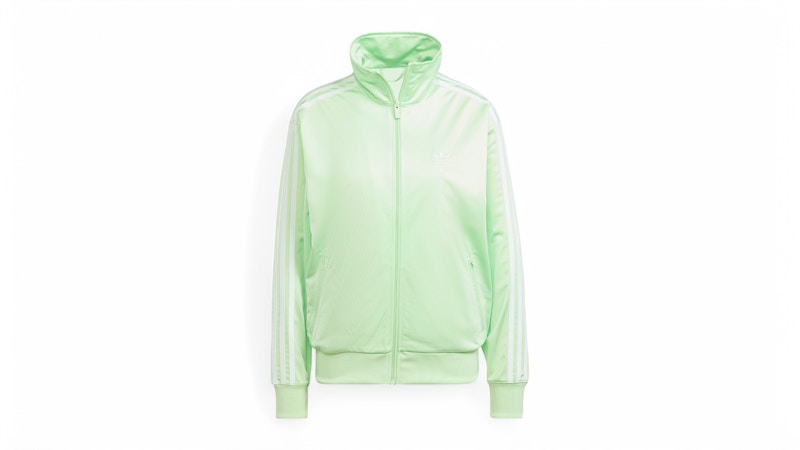 adidas Women's Adicolor Classics Loose Firebird Track Top Semi Green Spark