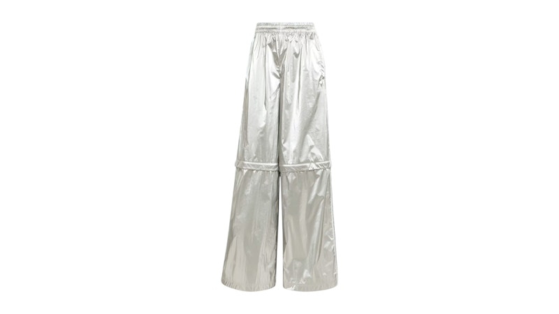 adidas Women's Adilenium Season 4 Teamgeist Oversized Silver Track Pants Silver Metallic