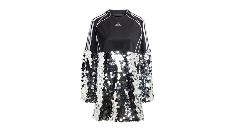 adidas Women's Adilenium Season 4 Teamgeist Sequins Mini Dress Black