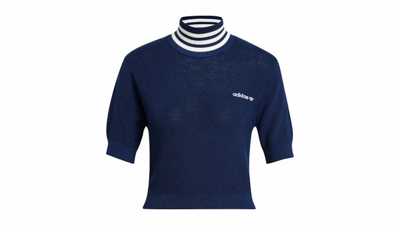 adidas Women's Cropped Turtleneck Night Indigo/Off White