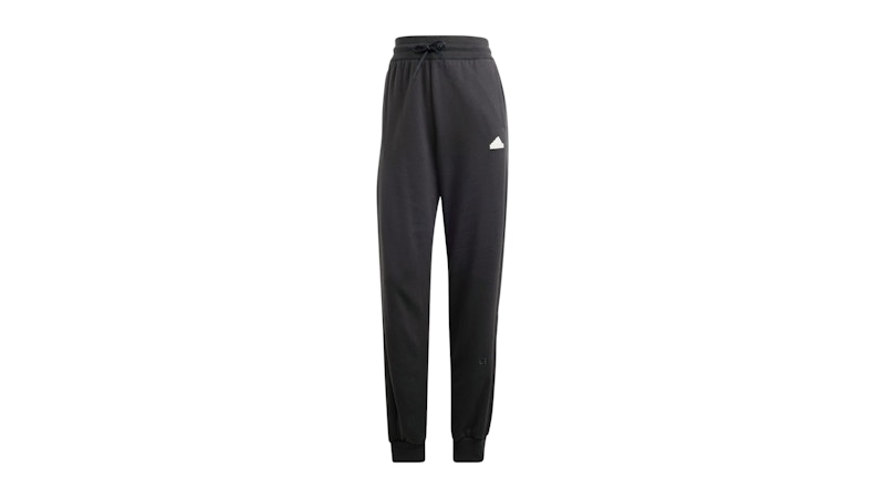 adidas Women's Embroidered French Terry Loose Pant Black