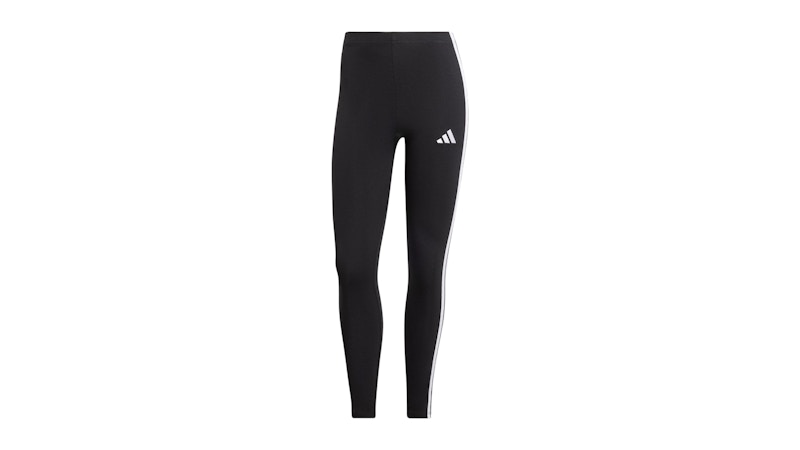 adidas Women's Essentials 3-Stripes Cotton Leggings Black/White