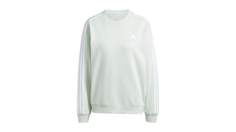 adidas Women's Essentials 3-Stripes Sweatshirt Linen Green