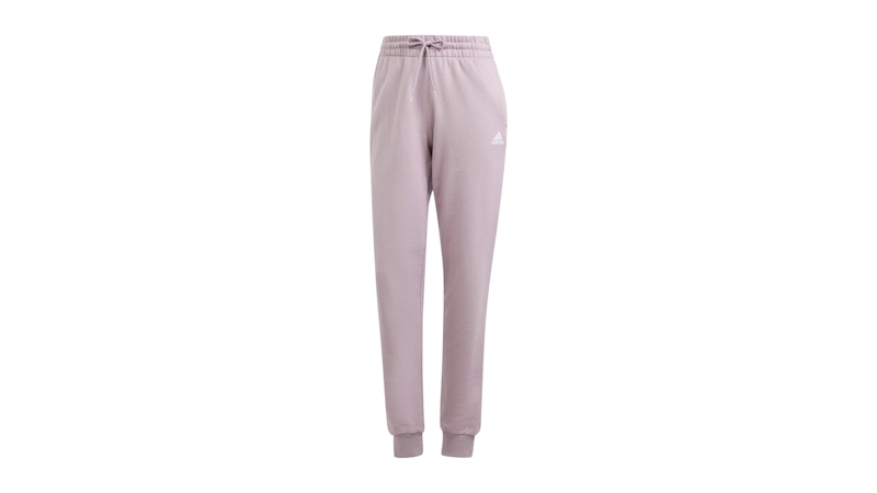 adidas Women's Essentials Linear French Terry Cuffed Pant Preloved Fig