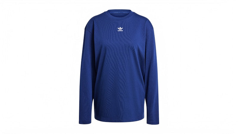 adidas Women's Essentials Long Sleeve Long-Sleeve Top Dark Blue
