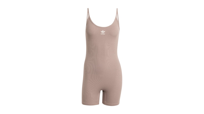 adidas Women's Essentials Rib Bodysuit Trace Brown