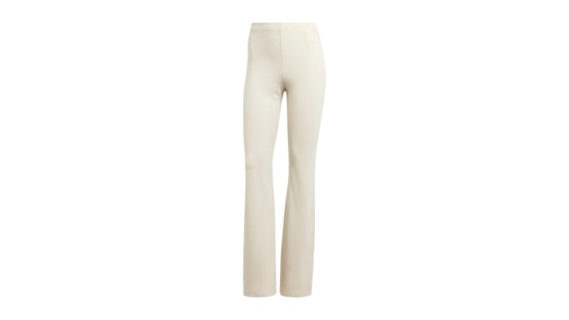 adidas Women's Essentials Small Logo Flared Leggings Wonder Alumina/White