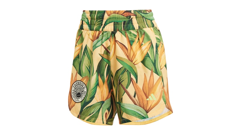 adidas Women's Farm Rio Pacer Shorts Semi Spark/Bold Gold/Semi Flash Green