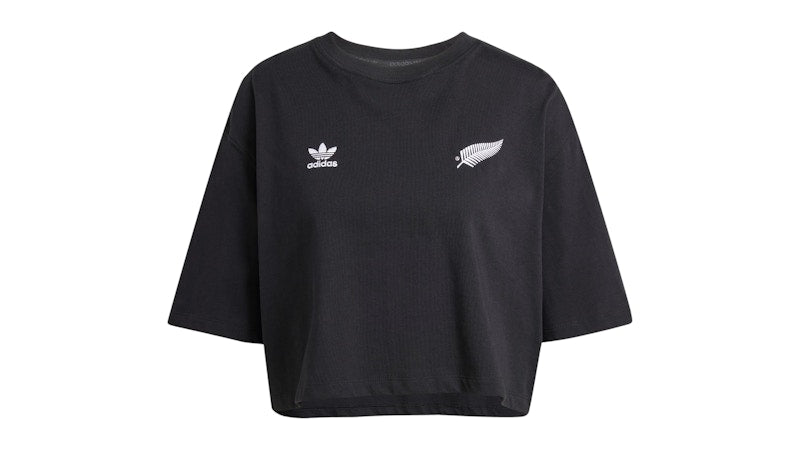 adidas Women's Ferns Essentials Crop T-Shirt Black