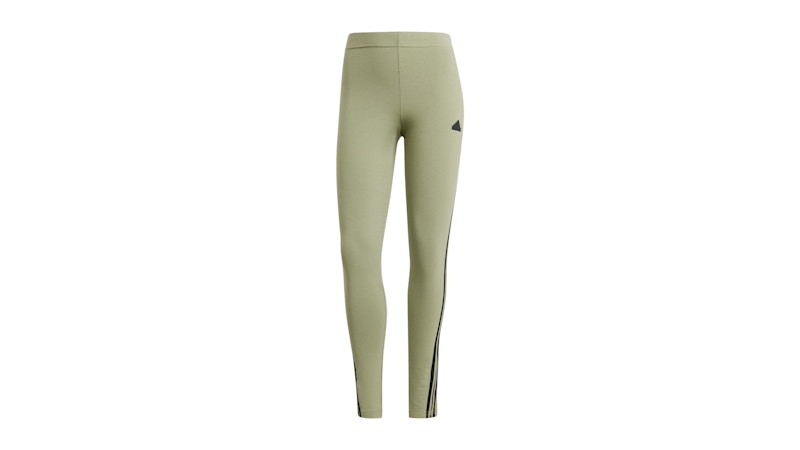 adidas Women's Future Icons 3-Stripes Leggings Tent Green
