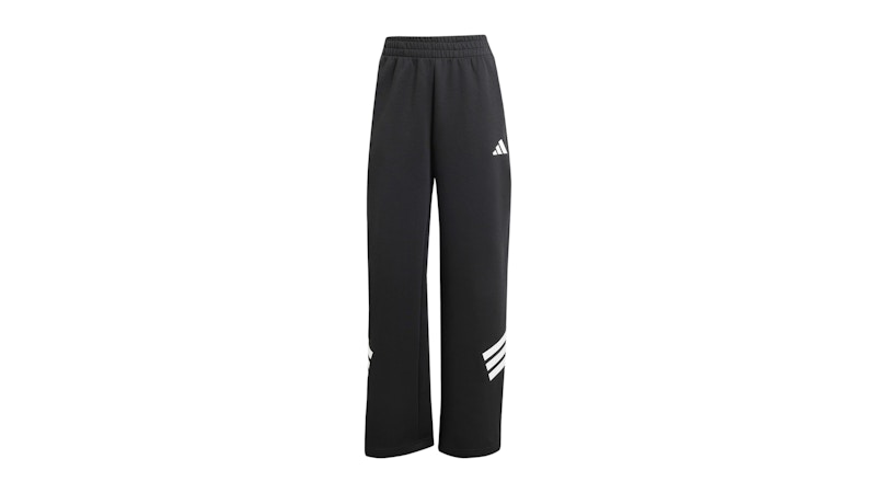adidas Women's Future Icons 3-Stripes Open-Hem Tracksuit Bottoms Black