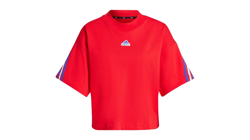 adidas Women's Future Icons 3-Stripes T-Shirt Better Scarlet