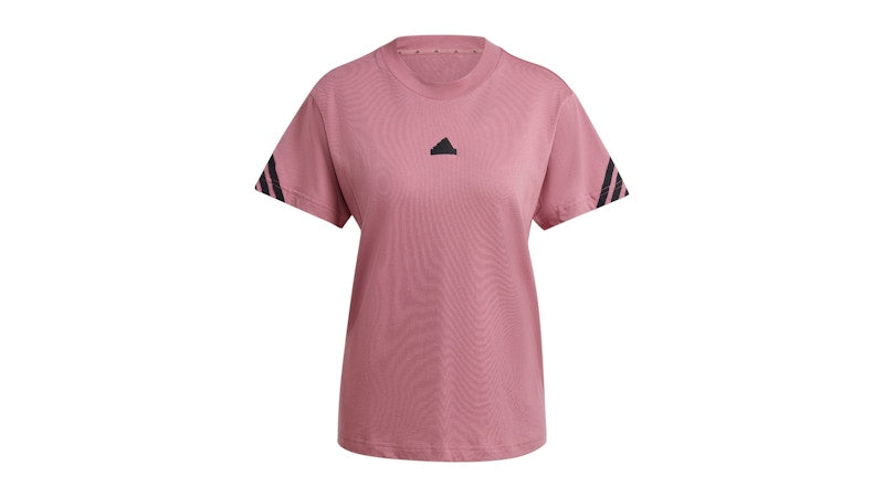 adidas Women's Future Icons 3-Stripes T-Shirt Preloved Crimson