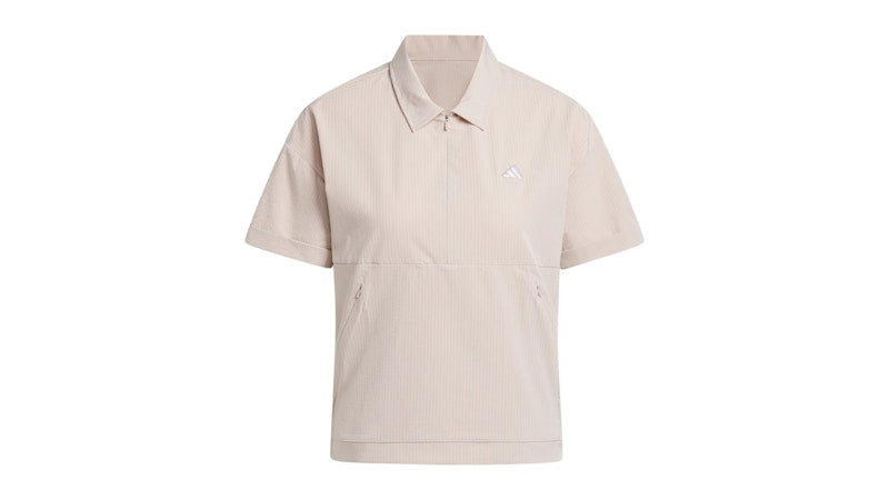 adidas Women's Go-To Short Sleeve Layer Sweatshirt Wonder Taupe