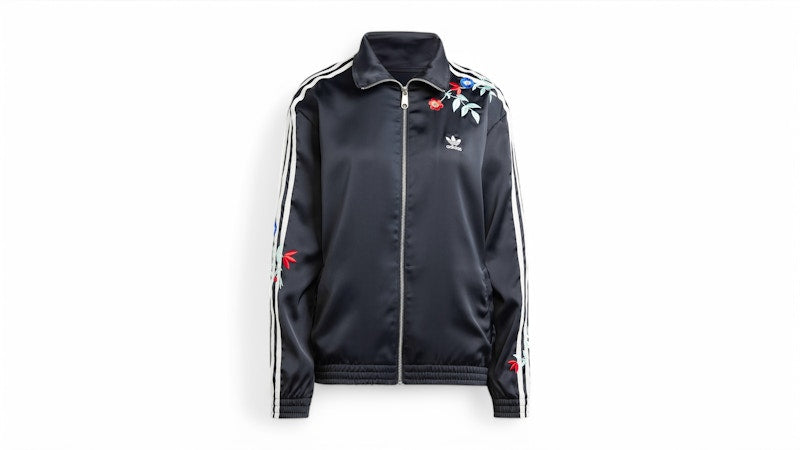 adidas Women's Graphics Floral Firebird Track Top Black