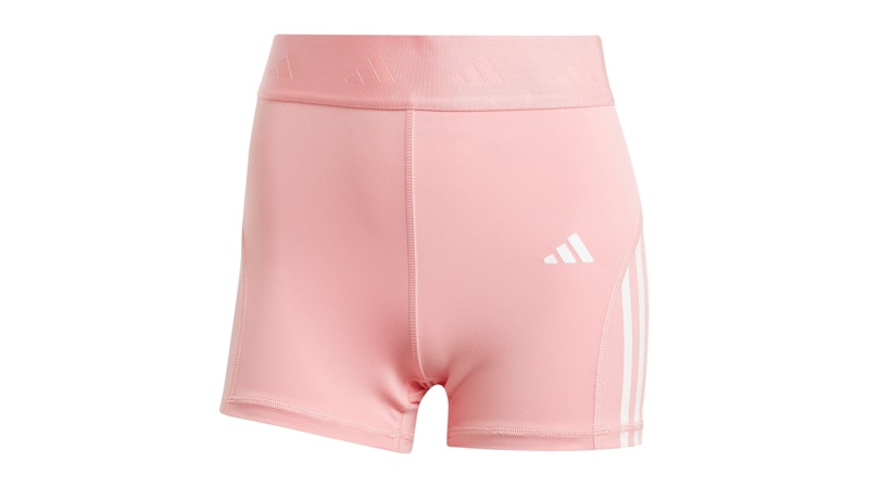 adidas Women's Hyperglam 3-Inch Leggings Semi Pink Spark/White