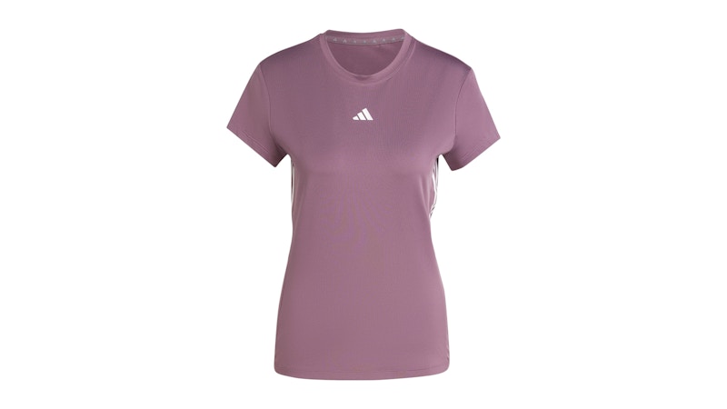 adidas Women's Hyperglam T-Shirt Shadow Fig/White