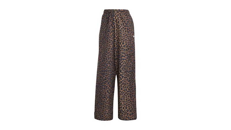 adidas Women's Leopard Firebird Oversized Track Tracksuit Bottoms Multicolor