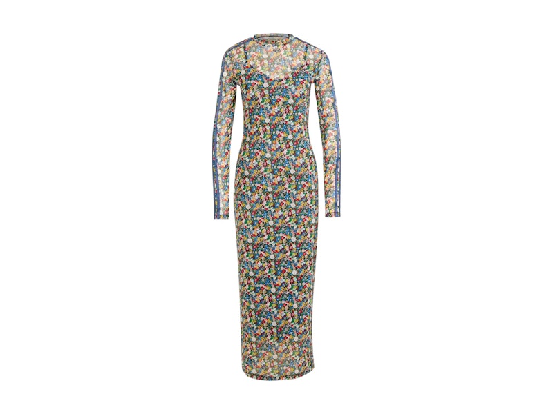 adidas Women's Liberty London Mesh Maxi Dress Multicolor/Night Indigo