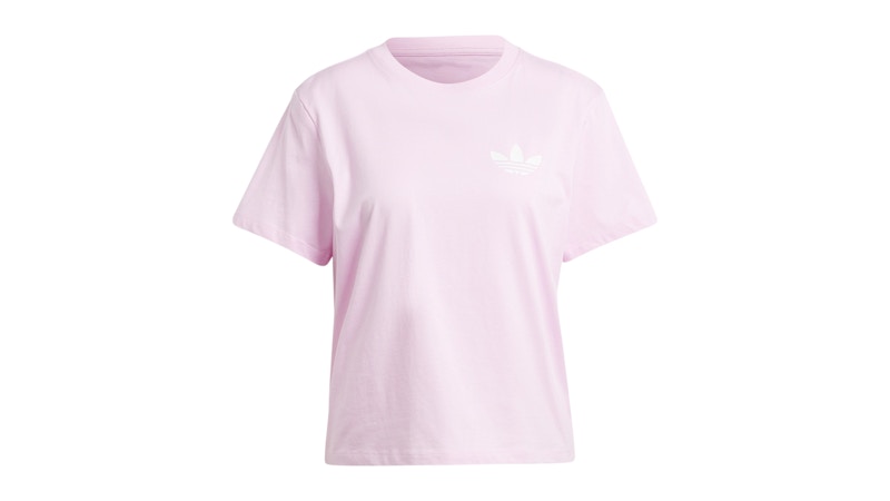 adidas Women's Multiple Logo T-Shirt Orchid Fusion