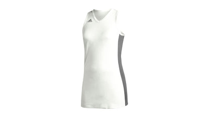 adidas Women's NXT Prime V Neck Sleeveless Jersey White