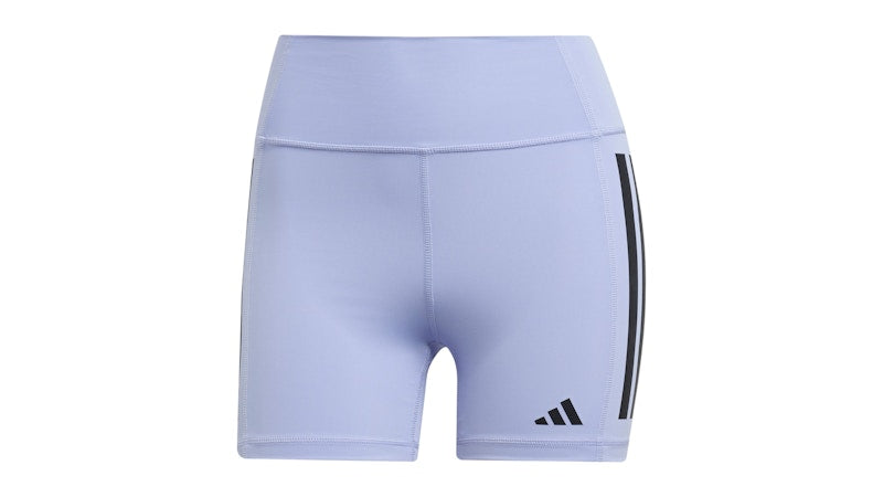 adidas Women's Optime 3-Stripes 1/4 Short Leggings Violet Tone