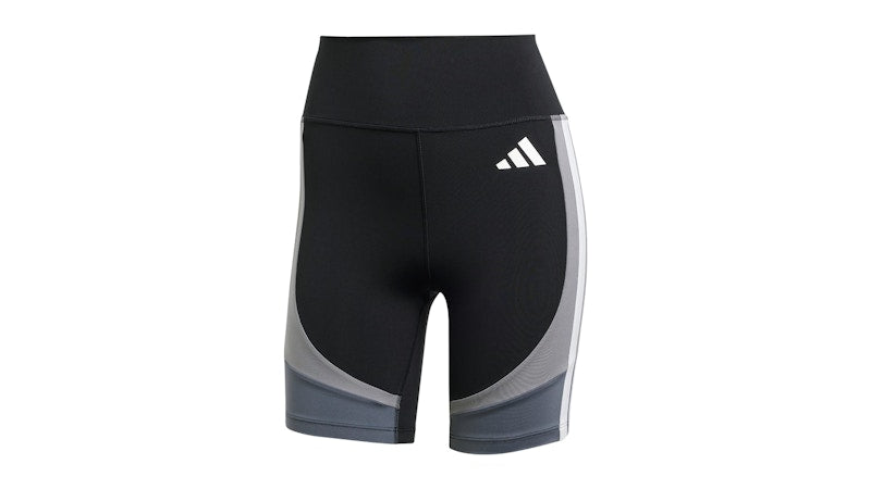 adidas Women's Optime Essentials Stash Pocket 7 Inch Short Leggings Black