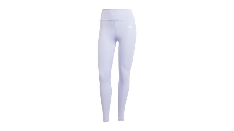 adidas Women's Optime Essentials Stash Pocket Full-Length Leggings Violet Tone/White